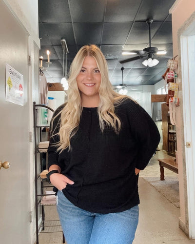 Black Knit Sweater
