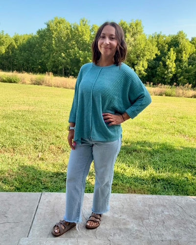 Teal Knit Sweater