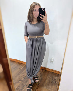 Charcoal Maxi Dress