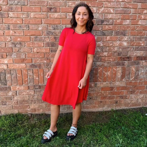 Red Tee Dress