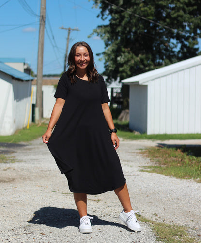 Black T-Shirt Dress