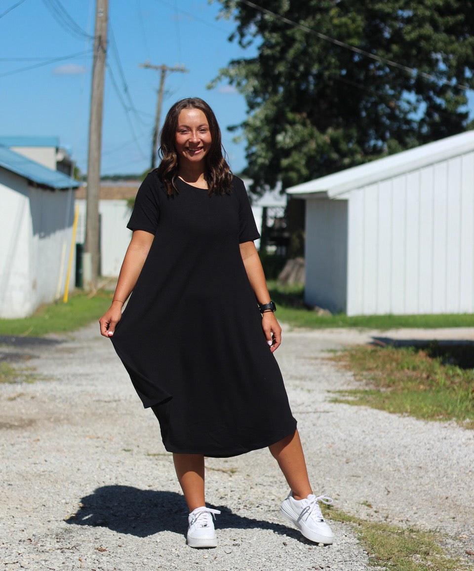 Black T-Shirt Dress