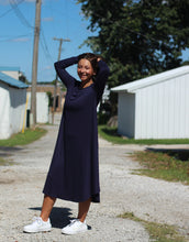 Load image into Gallery viewer, Blue Long Sleeve Dress