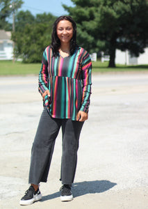 Serape Long Sleeve Rad Top