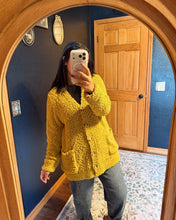 Load image into Gallery viewer, Mustard Popcorn Cardigan