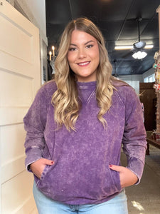 Purple Sweatshirt w/Pockets