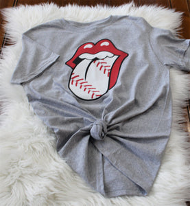 Baseball Lips Tee