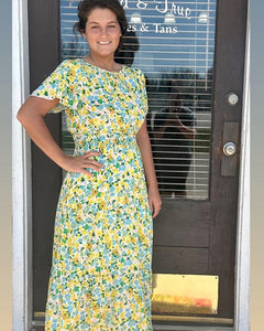 Yellow Floral Dress