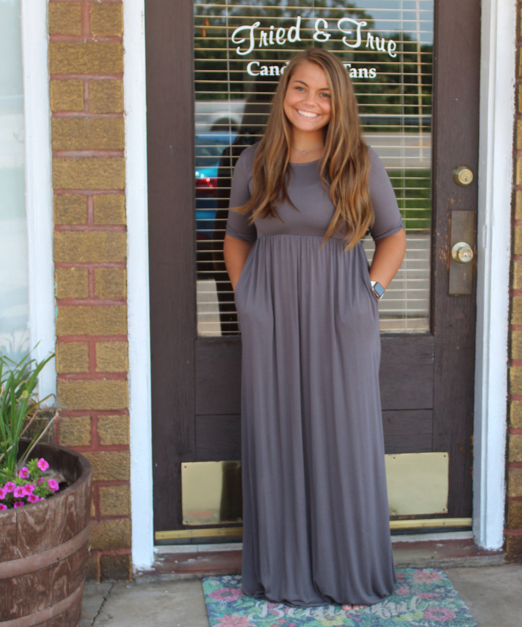 Charcoal Maxi Dress